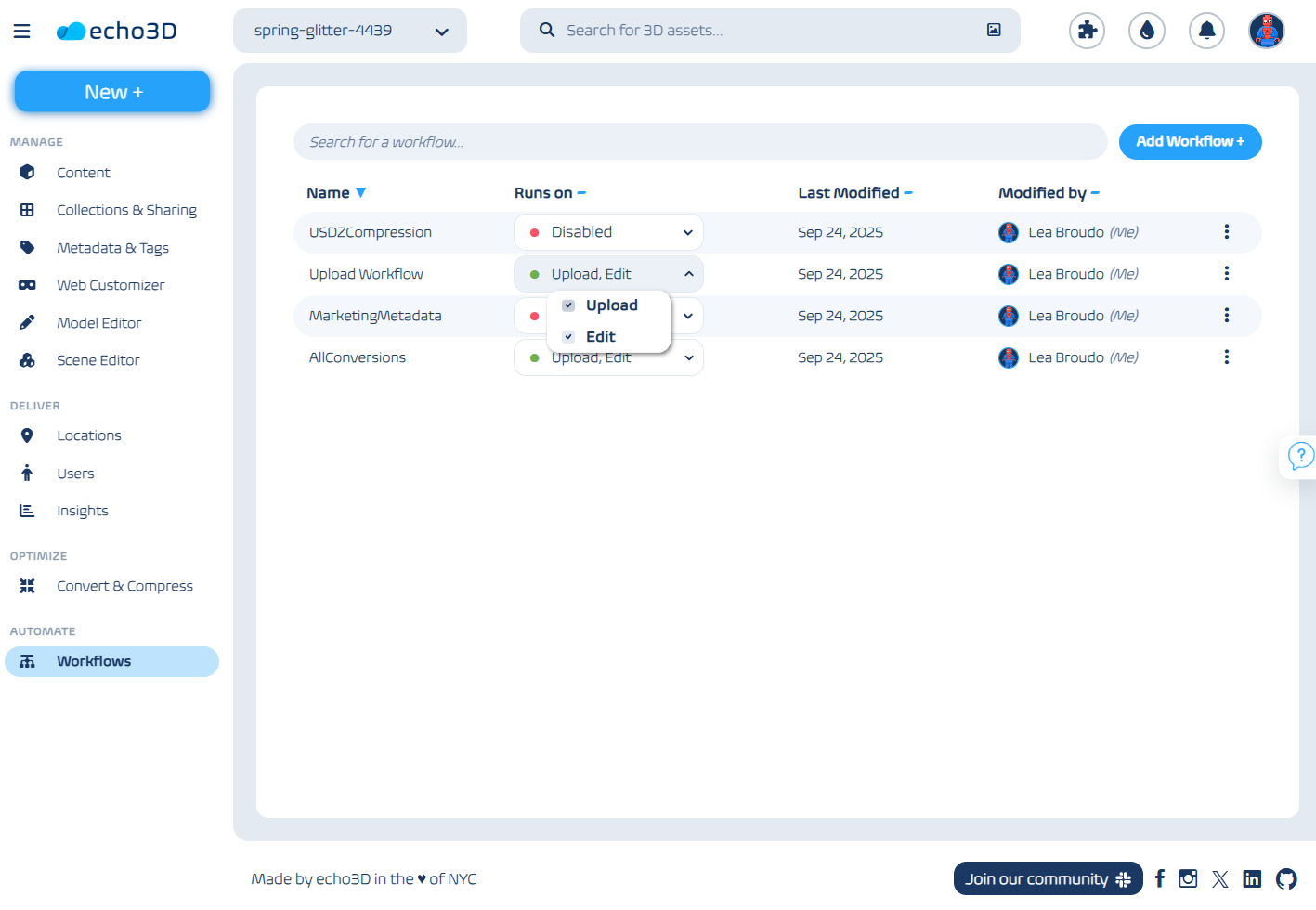 echo3D Launches Workflows to Automate 3D Asset Management at DAM NY 2025